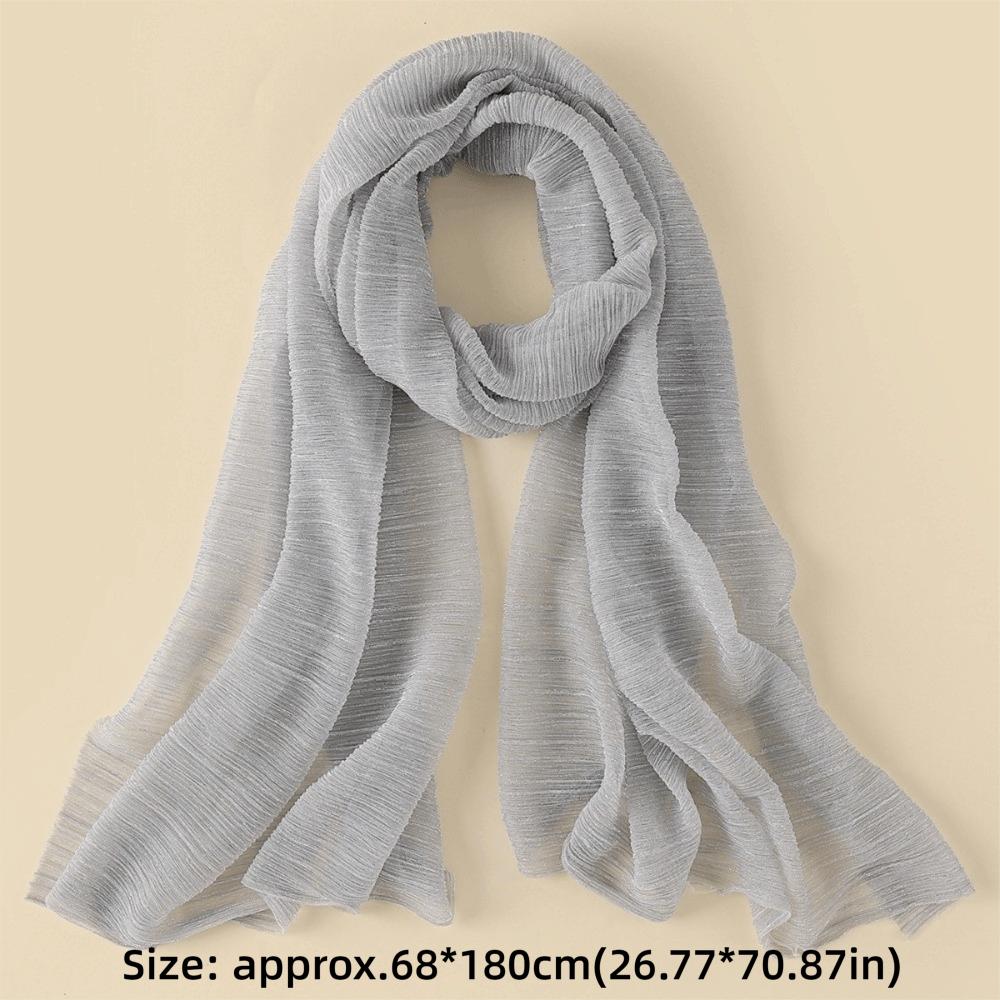 Solid Color Plain Headscarf Breathable Modest Shawl Wrap Fashion Long Hijab For Women