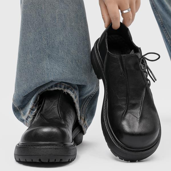 

Модная британская обувь в корейском стиле Оксфорды Женские черные балетки Преппи 2025 Кожа Плиссированные Дерби Корейская обувь Британский стиль Оксфорды Женские 35