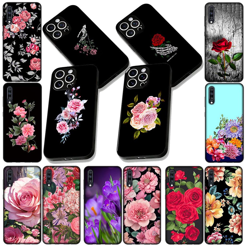 Rose Flower Casing Phone Cover for Apple iPhone 13 12 Mini XS 11 Pro Max 7 8 Plus + XR SE 2022 2020 SE3 Soft Case