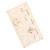 Busy Board DIY Accessories Material Basic Skill Sensory Toy Unpainted Activity for Kids Preschool