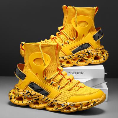 Chaussures de course pour hommes, grande taille, semelle souple, amorti, confortables, marche, extérieur, décontractées, gym, jogging, baskets montantes en maille