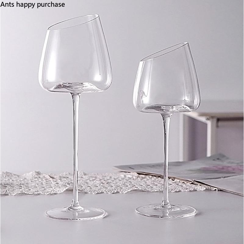 Abgeschrägtes Kristallglas, Weinglas, Rotweingläser, Sektglas, Kelch, Cocktailglas, Glasbecher, Trinkgläser, Trinkgeschirr