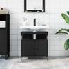 VidaXL Armoire Lavabo de Salle de Bain, Placard sous Vasque avec Porte, Meuble de Rangement, Organisateur de Toilette 842436