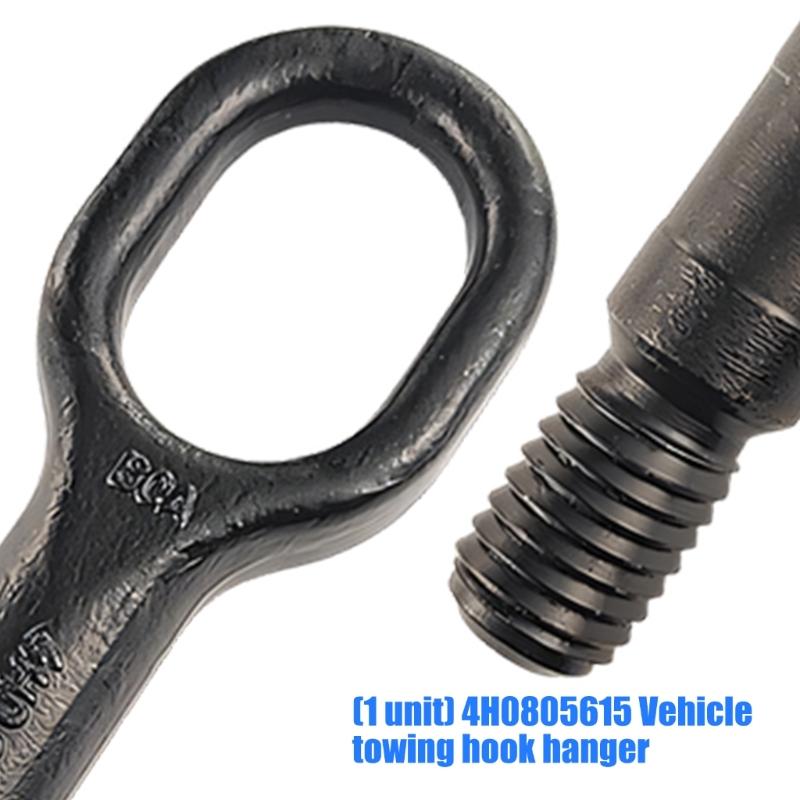 Tow Bars Universal for A8L S8L 4H0805615 Replacement Towing Eye Hook Hitch Unit Rustproof Black Automotive Accessory