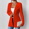 2025 European & American Korean V-neck Long Sleeve Solid Color Blazer