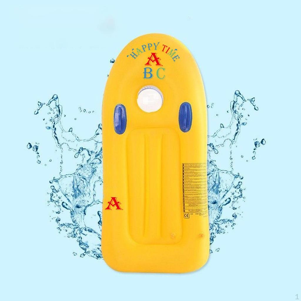 Kids Inflatable Surfboard Pool Raft Boys Girls Lightweight Surfing Body Board Water Float