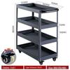 Three-Layer Multi-Functional Mobile Tool Cart - Thickened Cold-Rolled Steel