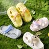 Kids Pool Shoes Slip-On Sandals Beach Garden Home Use Soft Sole Toddler Footwear In Yellow Pink Gray