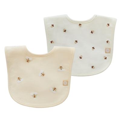 Baby & I Newborn Cotton Bib 2-piece Set, Rami, Tori, 1 Set