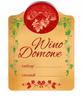 10X Etykieta Naklejka Wino Domowe Wino Żółte