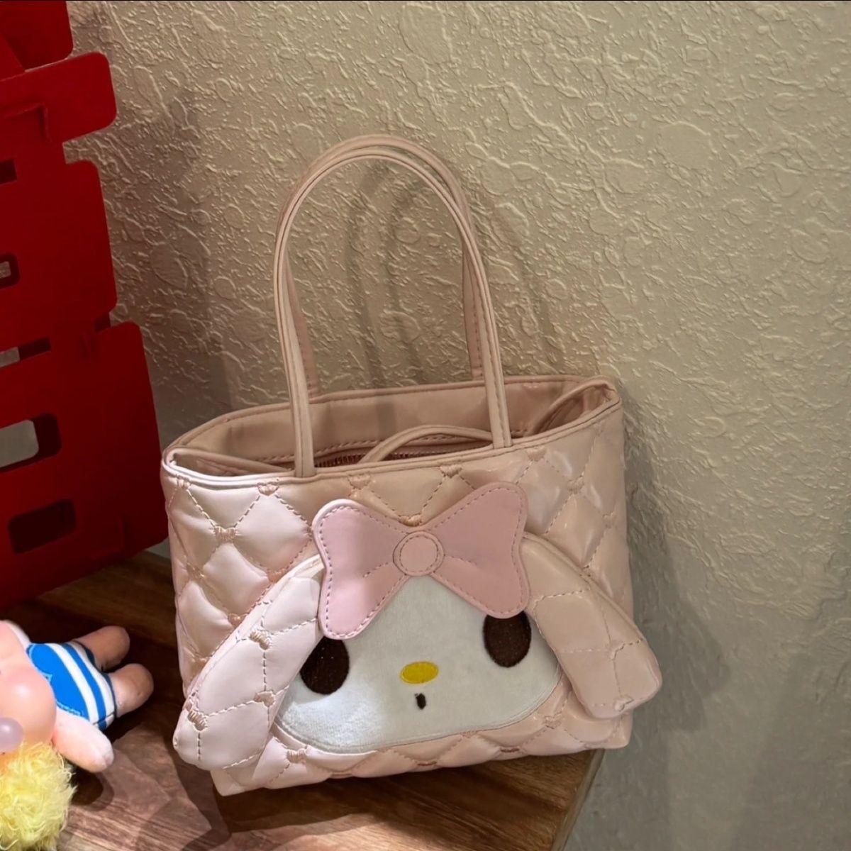 

New Kitty Handbag Cute High-value Girl s Travel Shoulder Bag Fashion Bow Shoulder Bag Sweet Girls Handbag Lovely Pattern Handbag