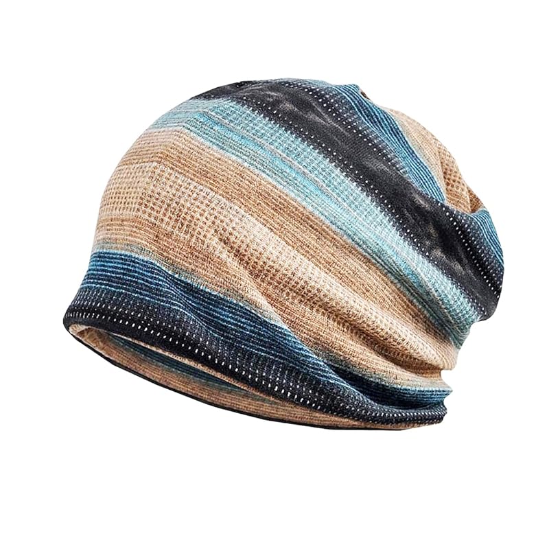 

[Buzz selection] hat knit hat cap knit border 2way men s ladies CAP758 (green (fleece lining))