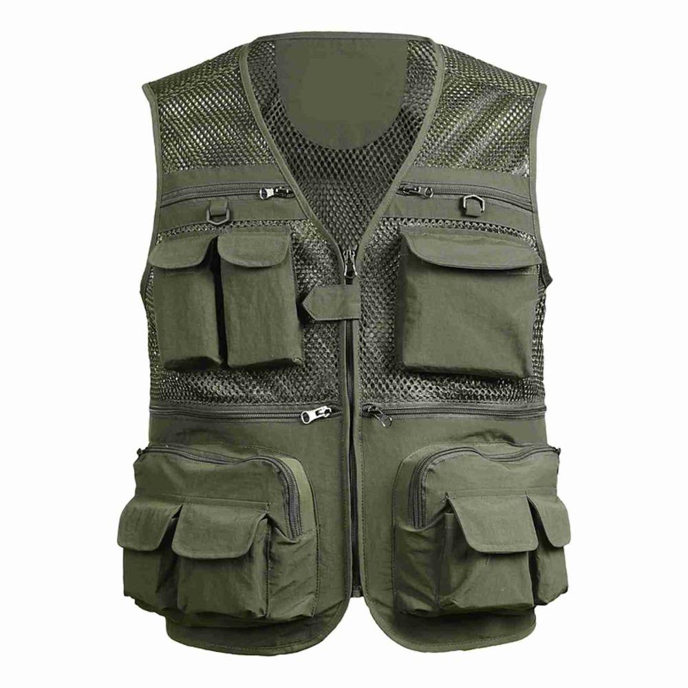 Lightweight Travel Vest with 16 Pockets Outdoor Vest Durable Fishing Vest Fishing XL