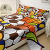 Sports Basketball Football Baseball Pattern Sheet Four-piece Bedding Set Bedroom Dormitory Bedding