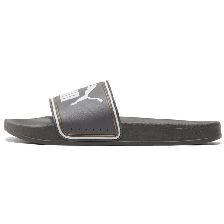 Puma Leadcat Ftr Synthetic Leather Outdoor Sports Slide Sandals Unisex Footwear Black White 372276-11