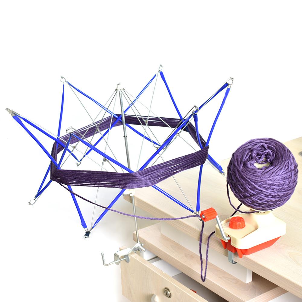 Yarn Winding Machine Umbrella Brace Yarn Skein Twisters Practical Portable Hand Operated Convenient Multi-function Sewing Tool