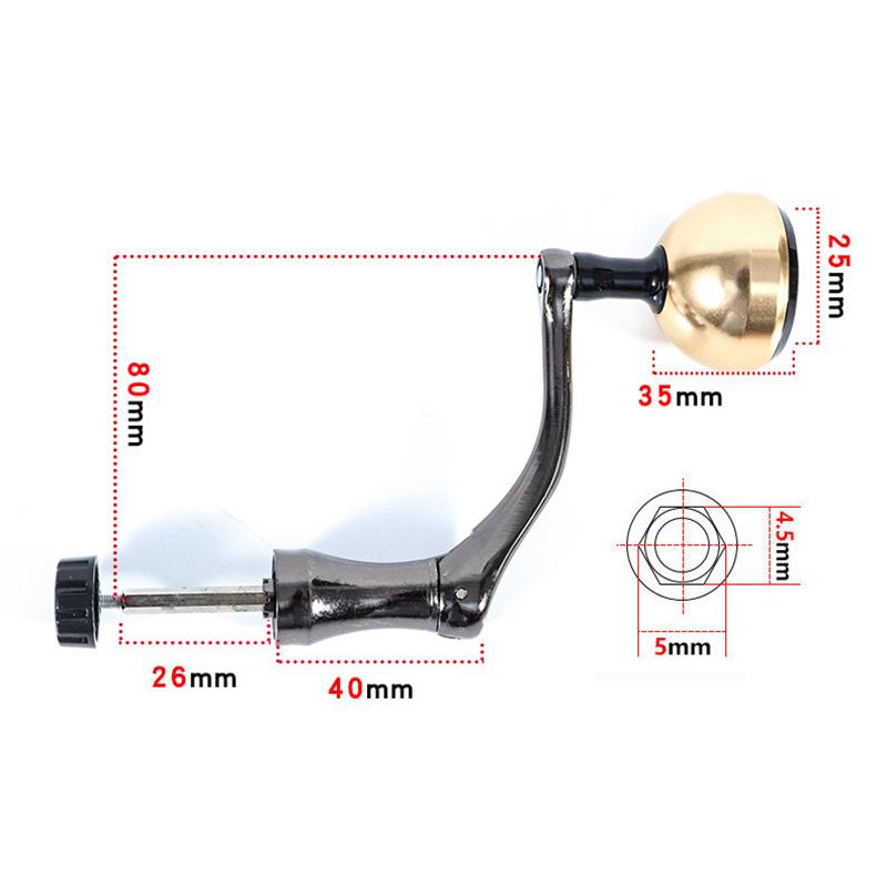 Metal Reel Replacement Power Handle Fishing Reel Handle Knob Spinning Handle Rocker Arm Grip For Spinning Fishing Reel Accessory