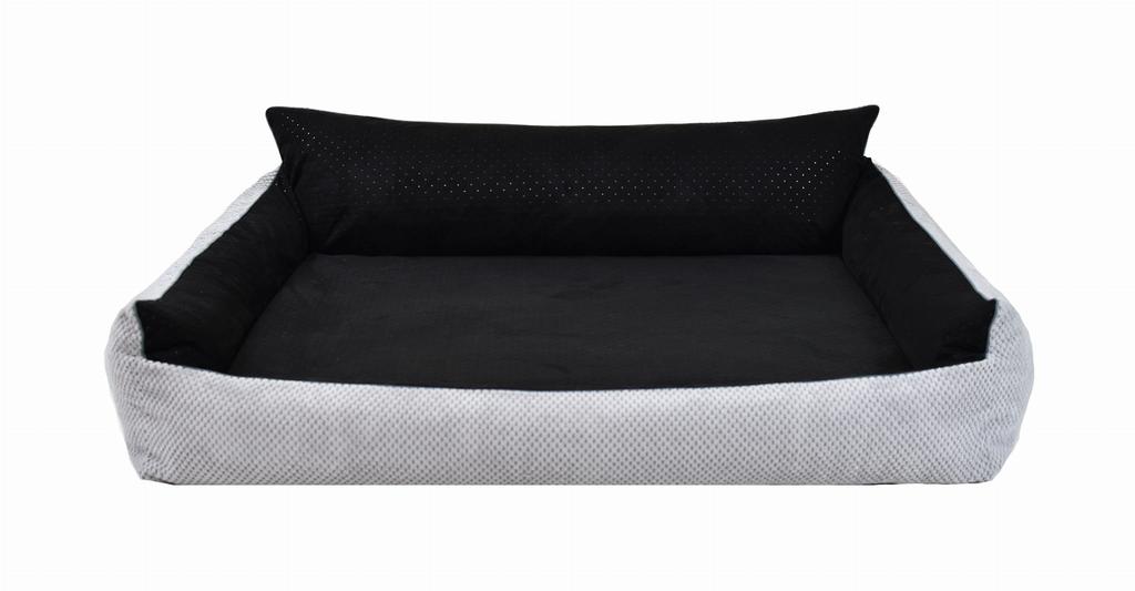 Rocky Orthopedic Bed Black - 97Cm X 86Cm