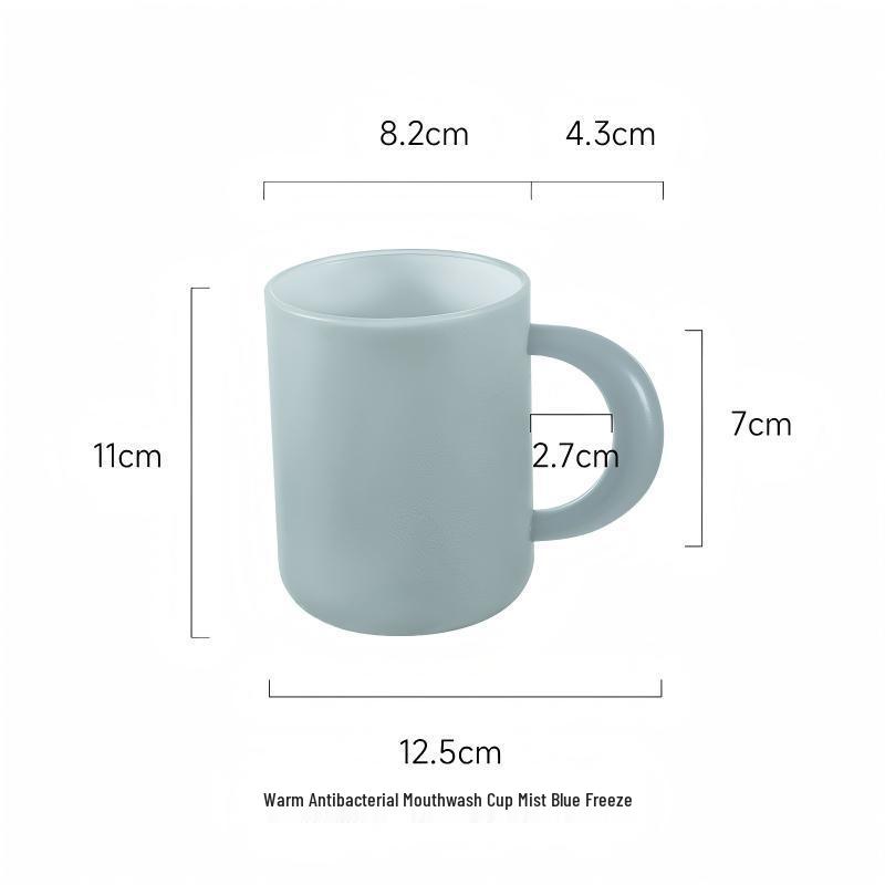 Japanese Antibacterial Mold-Resistant Toothbrush Cups for Couples - Stylish Bathroom Mouthwash Cups