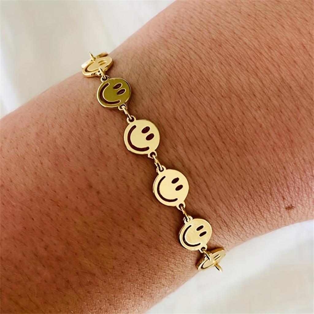 Fashion High-grade Stainless Steel Smiling Face Bracelet for Ladies, Jewelry Accessory