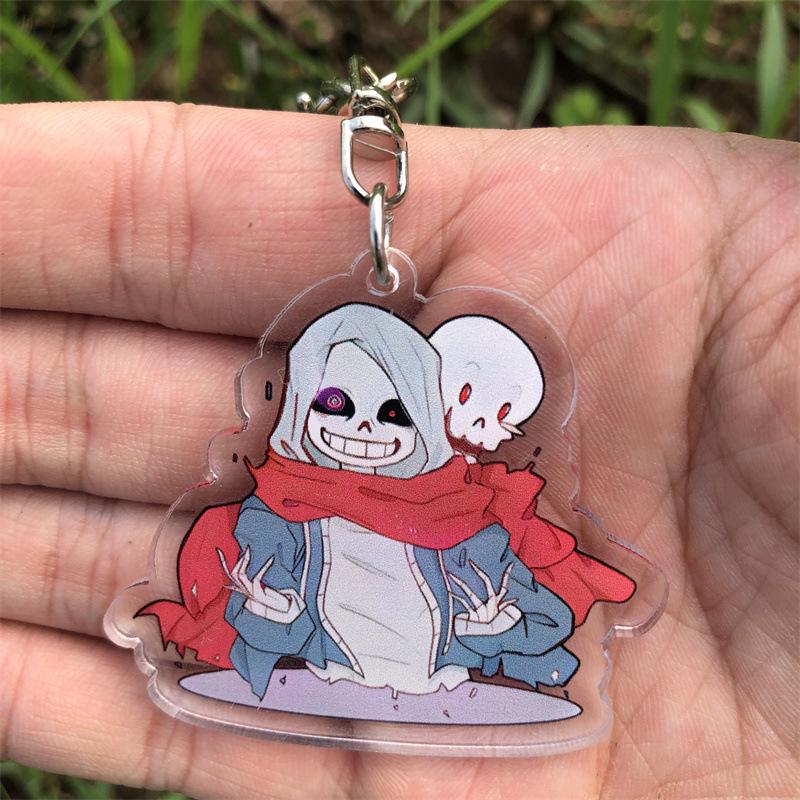 Undertale Frisk & Sans Anime Acrylic Keychain Pendant