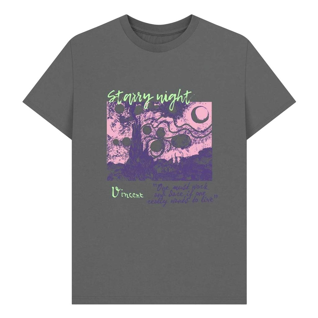 Apoh Unisex Adult Starry Night Vincent Van Gogh T-Shirt