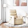 Massage Relax Chair Cream Colored Fabric
