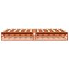 Vidaxl Bettgestell Ohne Matratze, Wachsbraun, 140X190 Cm, Massivkiefer