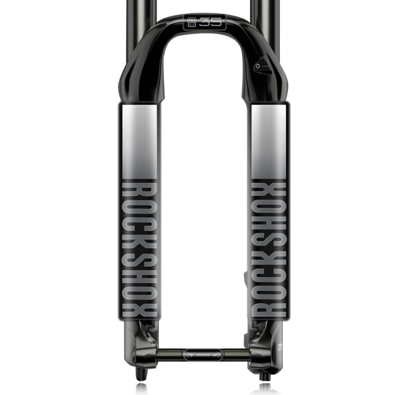 Adesivo Forcella Anteriore RockShox XC35, Decalcomania in Vinile Multicolore, Decorazione Impermeabile Antigraffio per Ammortizzatore Mountain Bike MTB