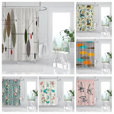 Nepromokavé látkové sprchové závěsy Koupelnové závěsy Doplňky Sprchový závěs 180x200 240*200 boho dekorace abstraktní