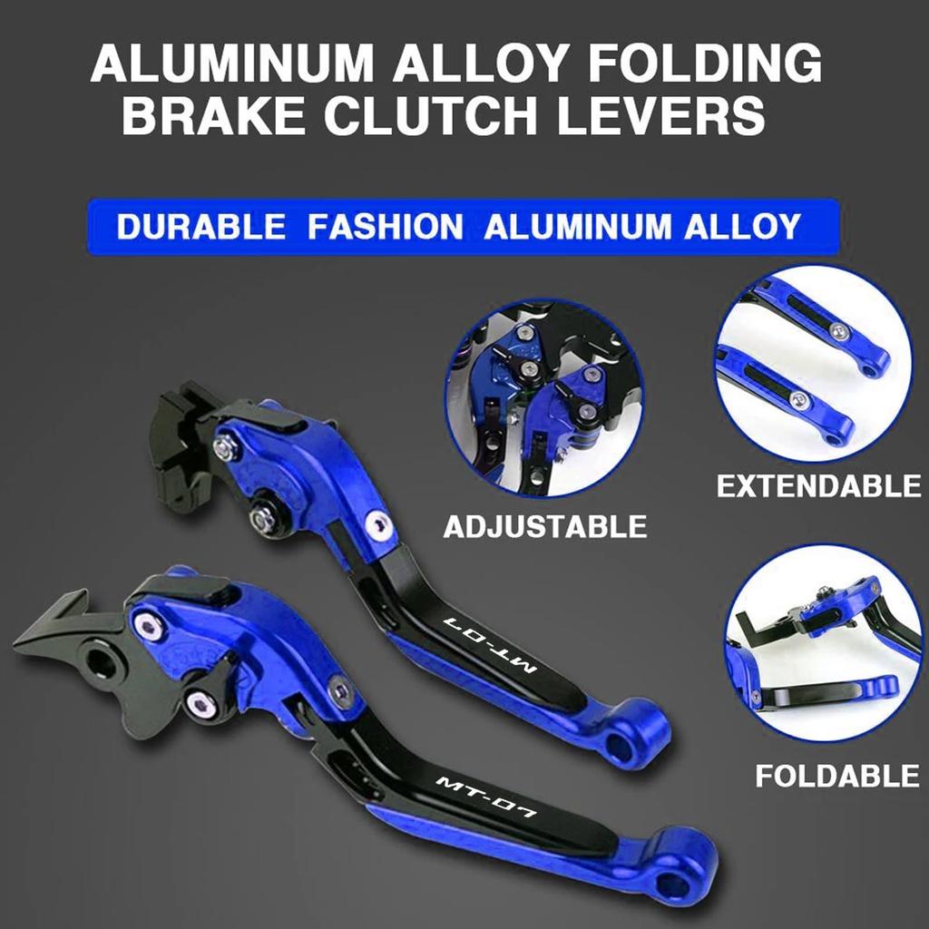 HUANGCJ For MT07 MT-07 2025 Motorcycle Brake Clutch Lever Handlebar Handle Grip End Mt07