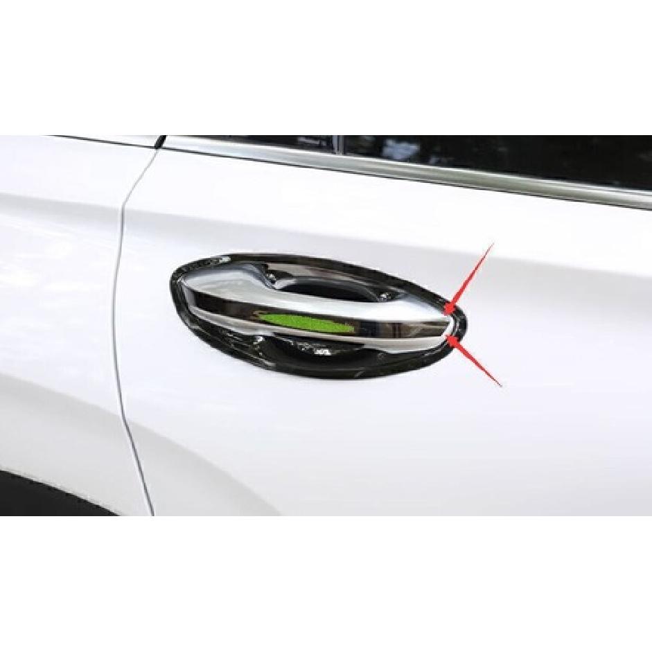 For Hyundai Santa Fe 2019-2023 Black Titanium Exterior Side Door Handle Cover
