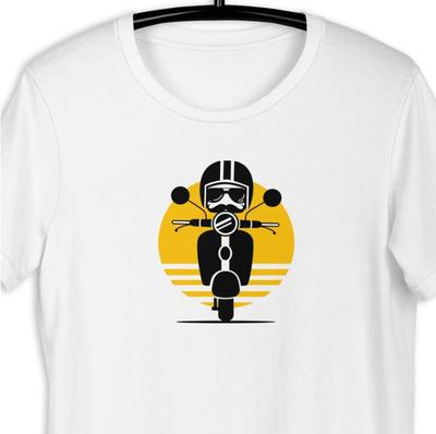 Neues T-Shirt Unisex Scooter Unisex T-Shirt, Ikonischer Scooter-Spirit, Minimalistisch, C
