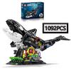 MOC Marine Animal Series Mechanical Whale Shark Seahorse DIY Building Blocks Creative Models Puzzle Toys Birthday Gift