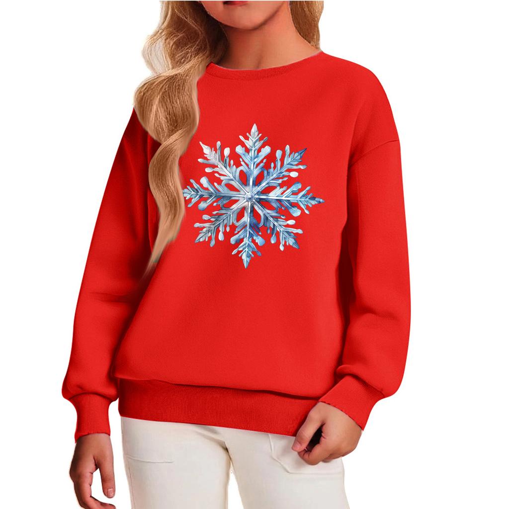 Детский повседневный пуловер с круглым вырезом и принтом, с длинными рукавами и капюшоном