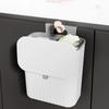 Hanging Trash Can with Lid No Drill Space Saving Kitchen Garbage Bin Under Cabinet/Sink Trash Container, Easy Mount Bathroom
