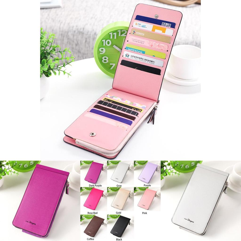 Stylish And Durable Women Fashion Pu Leather Wallet With Multiple Credit Card Slots