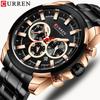 Curren 8361 Waterproof Quartz Men's Multi-Function Watch with Six-Hand Calendar