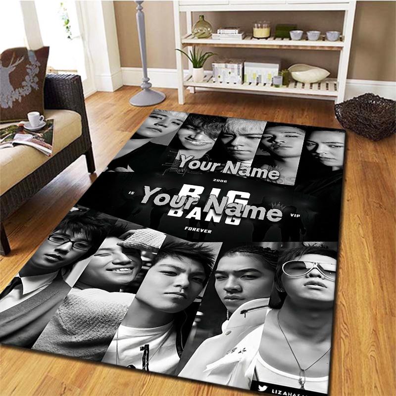 Big Bang Forever Custom Name Carpet Rug For Living Room Bedroom Home Sofa Decoration Kids Play Nonslip Floor Mat