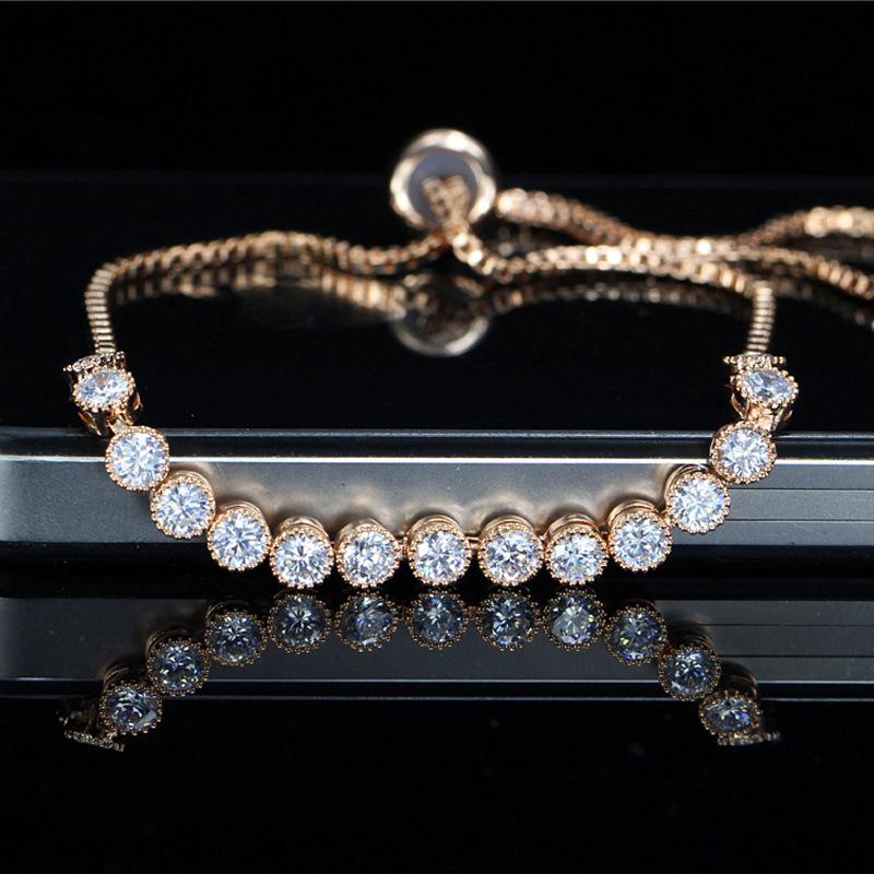 Micro Zircon Bracelet, Fresh, Crystal Zircon Bracelet, Bridal Jewelry