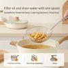 Long Handle Skimmer Spoon Stainless Steels Spiders Wire Strainer Ladle with Hook for Boiling Noodles and Hot Pot Serving in Kitchen Use