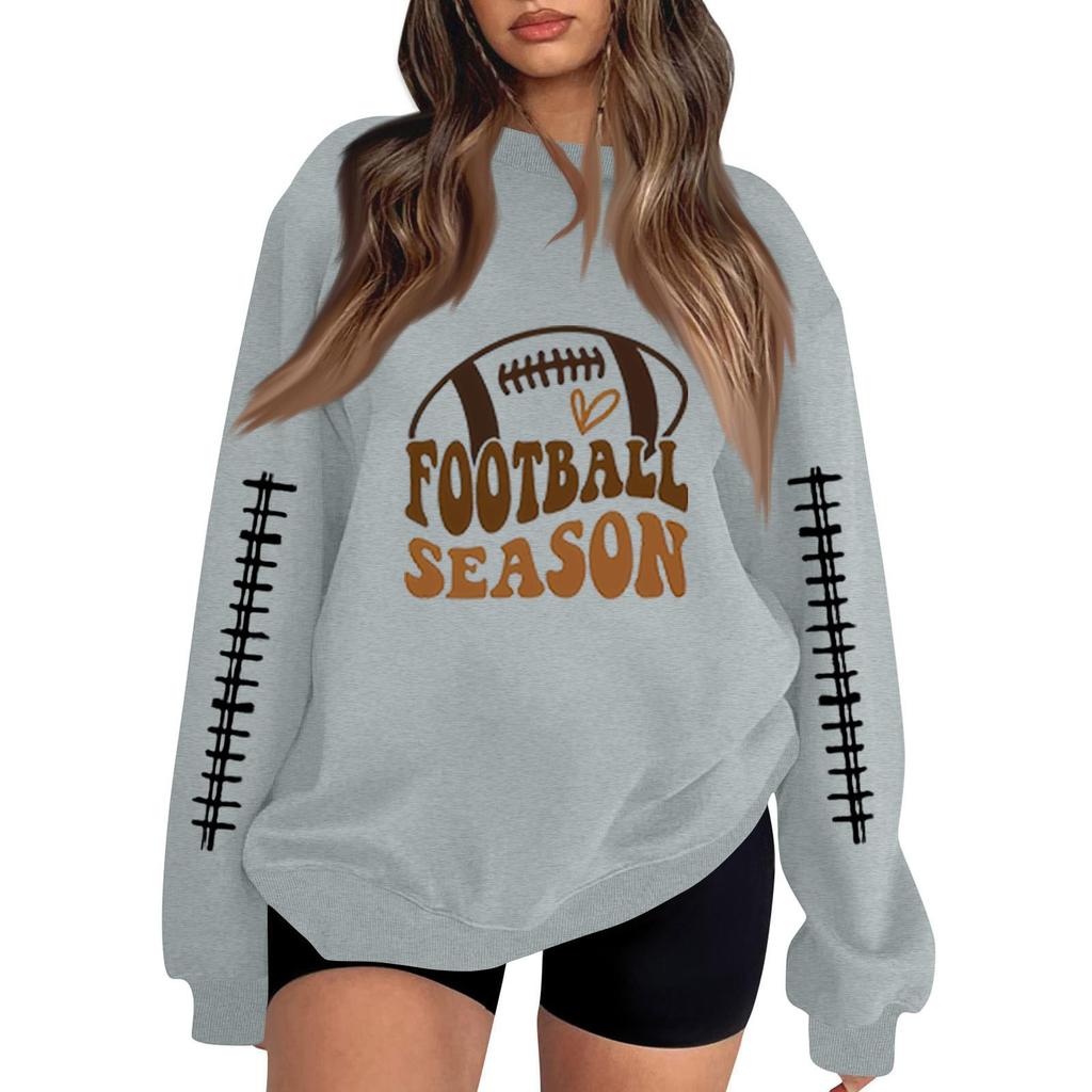 Unisex Lightweight Casual Long Sleeve Neck Pullover Sweatshirt with Fashion Print