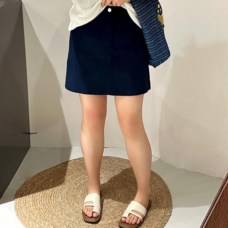 Women's Loose High-waisted A-line Body-hugging Skirt Versatile and Slimming Skirt