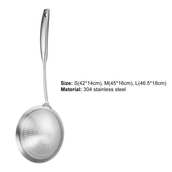 Colander Spoon Anti-scald Handle High Temperature Resistance 304 Stainless Steel Dishwasher Safe Strainer Scoop Kitchen Supply