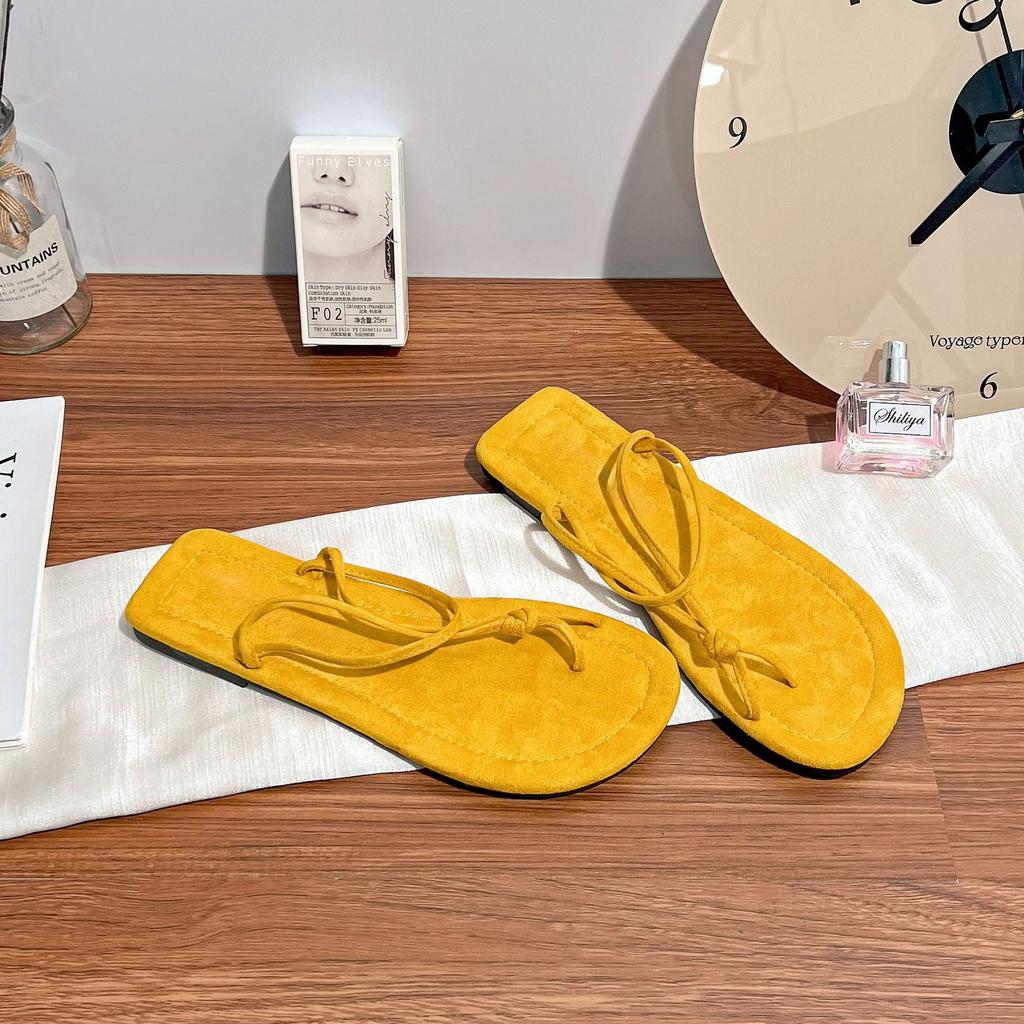 Flip-flop flat sandals women's 2025 summer new casual style toe sexy women's shoes comfortable soft sole not tired feet