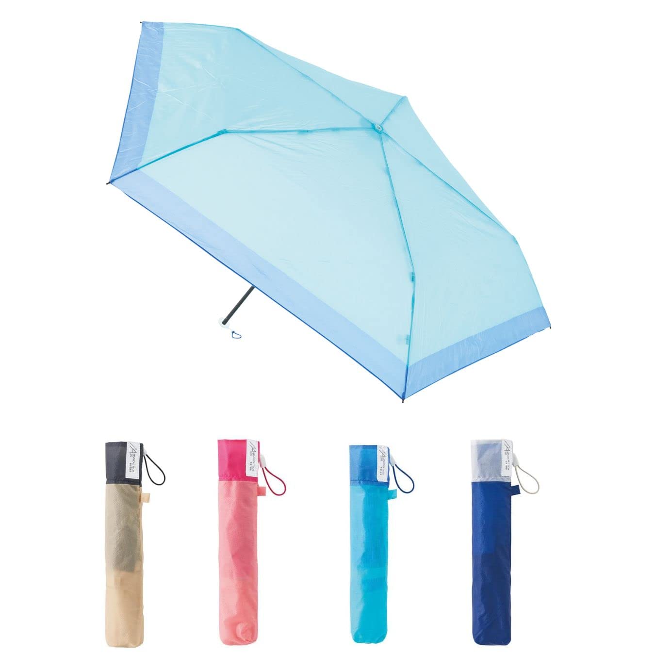 

Магический Тех 72г Защита от УФ Лучей Складной Подгиб Бирюзово-Синий Сверхлегкий Зонт, 55см, 10286, Кант,