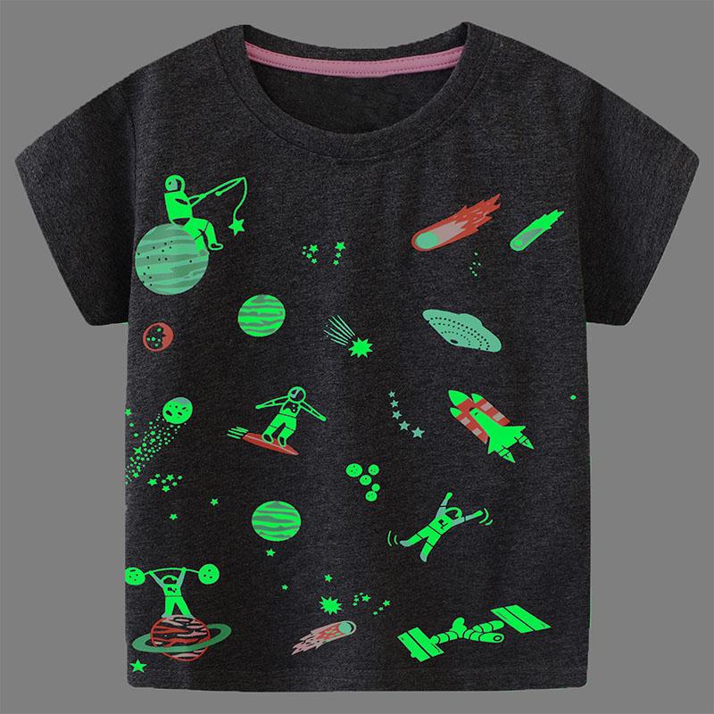 

Summer Glowing Dinosaur Animal Casual Wear Little Maven 2026 New Boys T-Shirt Cute Children s Top 160