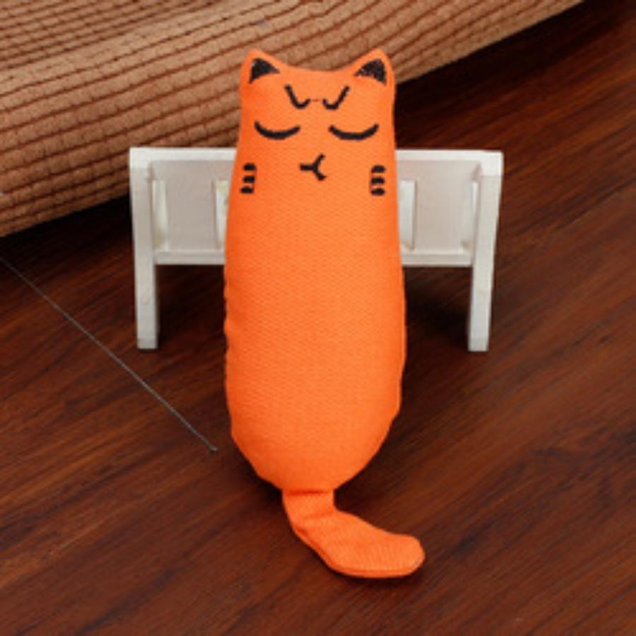 Cat Toy Catnip Plush Thumb Doll for Self-Entertainment, Boredom Relief, Teeth Grinding, and Durable Chewing Pet Supplies