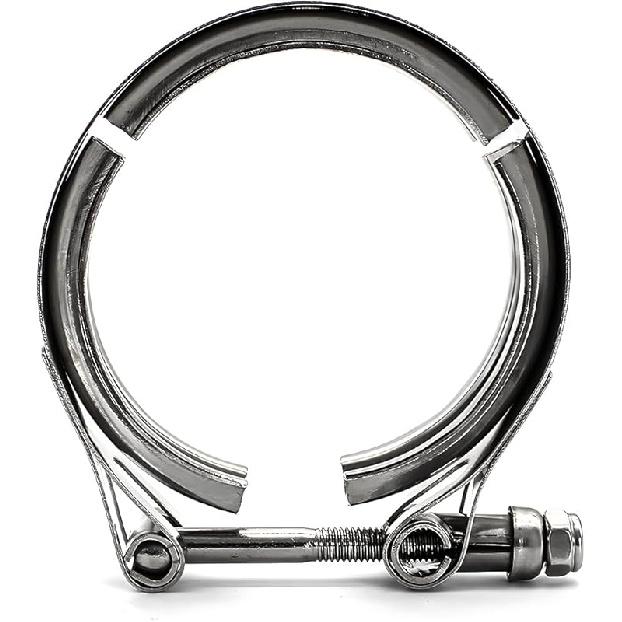 V Band Clamp For Turbo, Automotive Stainless Steel Turbo Clamp With Male Female Flange (4")