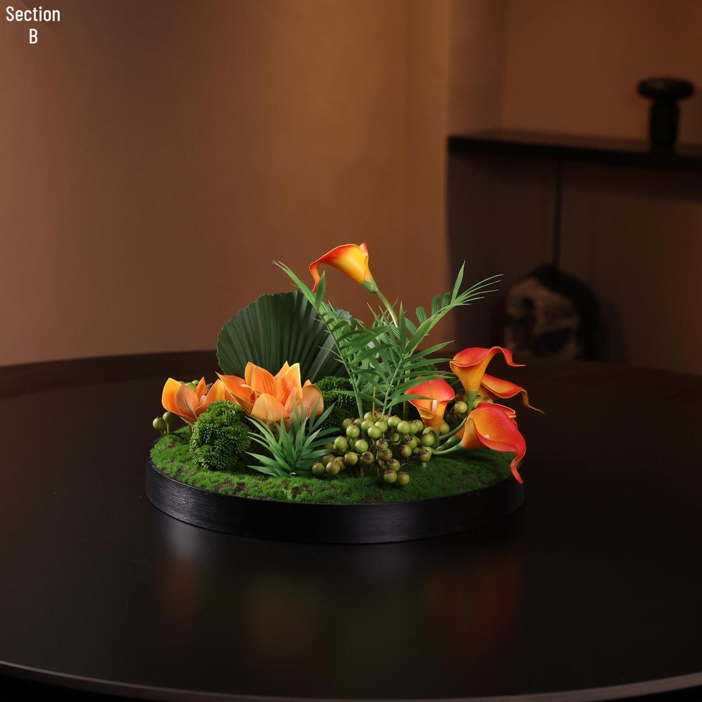 Luxury Chinese Artificial Flower Centerpieces for Large Round Dining Table